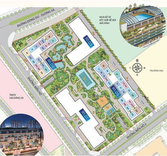 Chung cư The Ocean Park - Mặt bằng phân khu