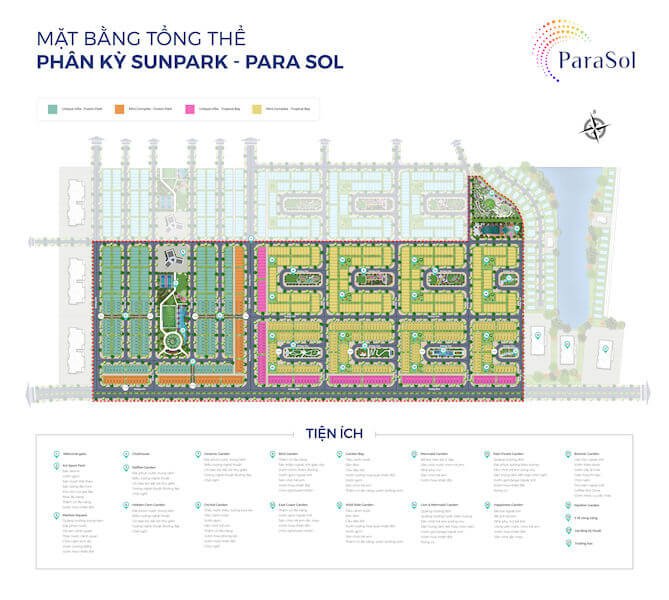 Mặt bằng phân kỳ Sun Park - Parasol Cam Ranh Mặt bằng phân kỳ Sun Park - Parasol Cam Ranh