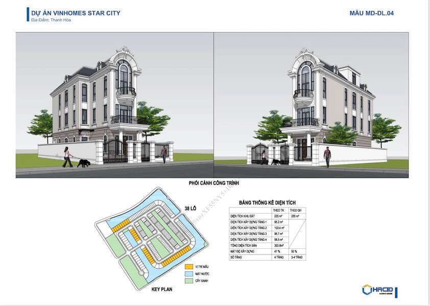 Biệt thự phân khu Mẫu Đơn được thiết kế theo phong cách Monaco