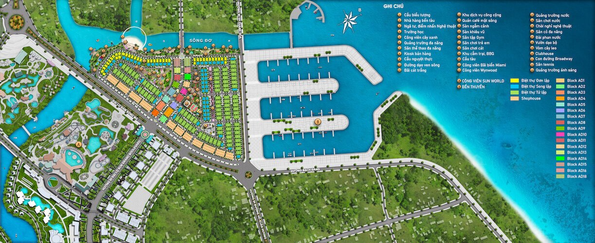 Mặt bằng khu Sun Riverside Village Sầm Sơn