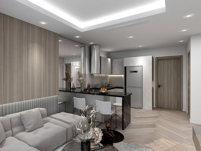 Căn hộ mẫu Vinhomes Ocean Park - Căn hộ 1 phòng ngủ Ocean Park Gia Lâm