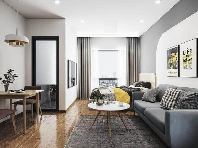 Căn hộ studio - Căn studio cũng sở hữu những nhược điểm nhất định do diện tích khá nhỏ