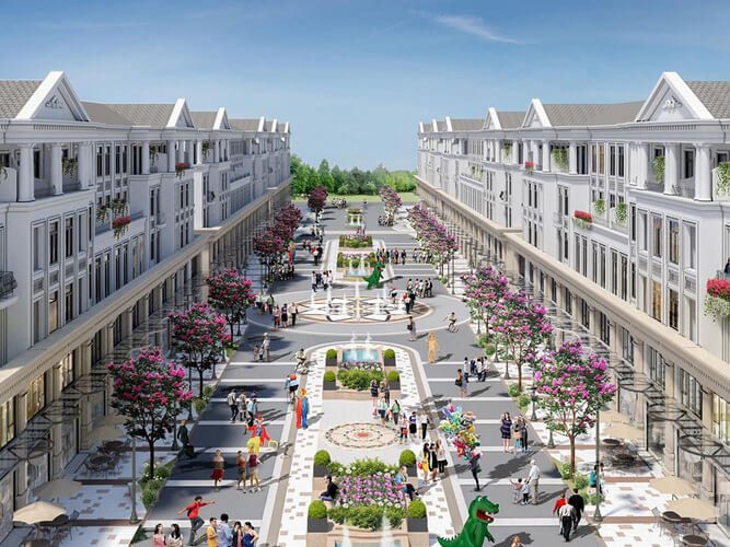 Đầu tư shophouse - Shophouse thường được bàn giao theo tiêu chuẩn hoàn thiện mặt ngoài