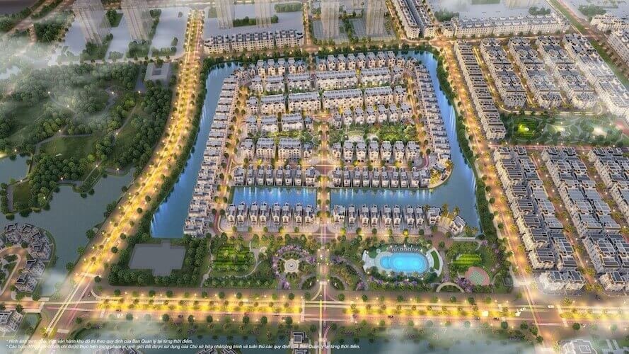 Hình ảnh tổng quan phân khu Mẫu Đơn Vinhomes Star City