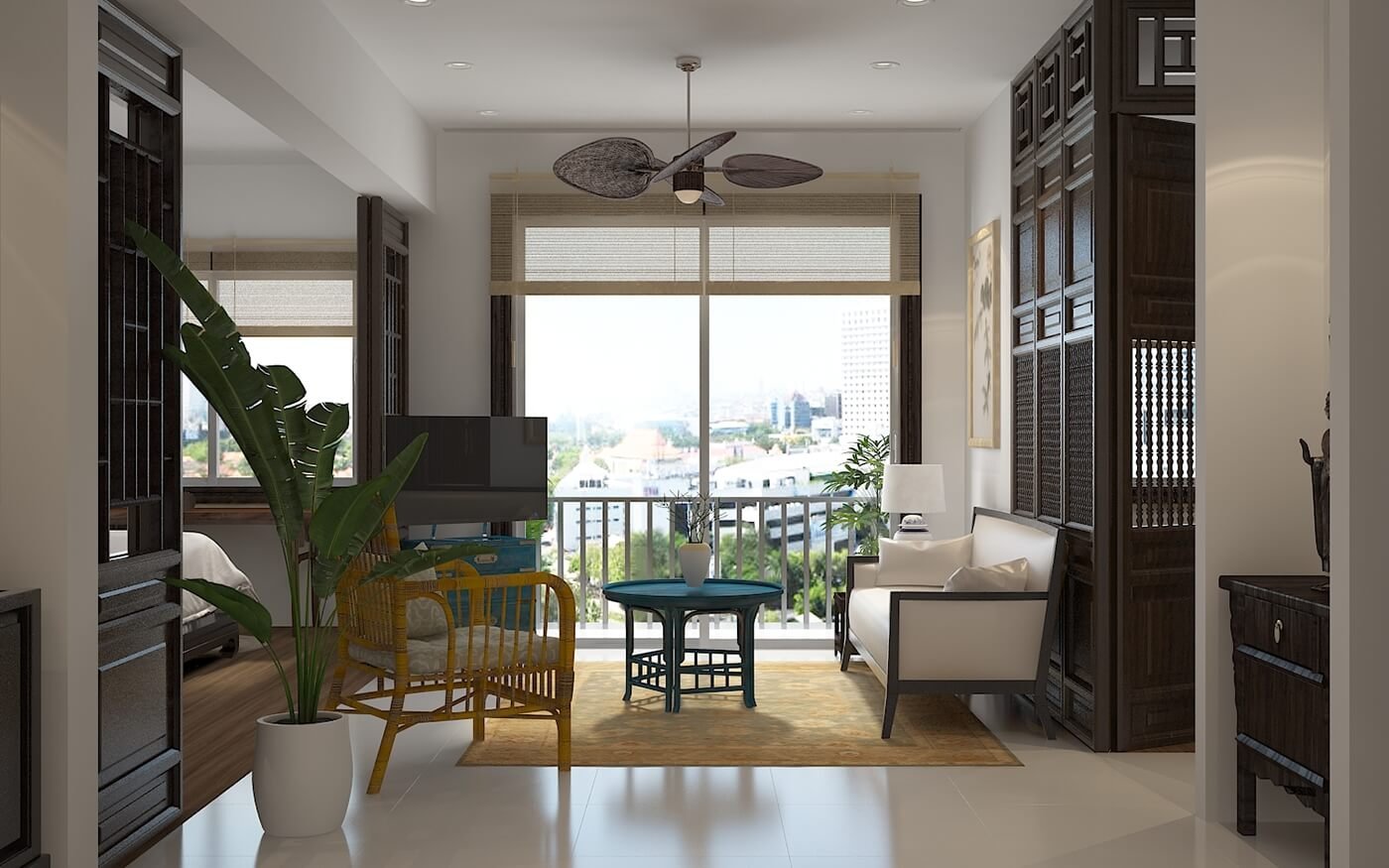 Phong cách Indochine - Chất liệu được sử dụng mang tính bản địa