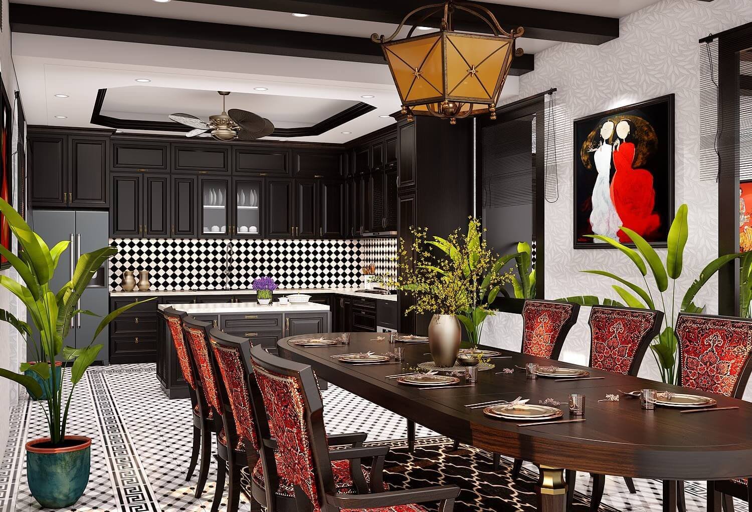 Phong cách Indochine - Họa tiết được sử dụng mang chiều sâu văn hóa