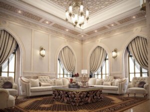 Thiết kế nội thất biệt thự song lập phong cách tân cổ điển