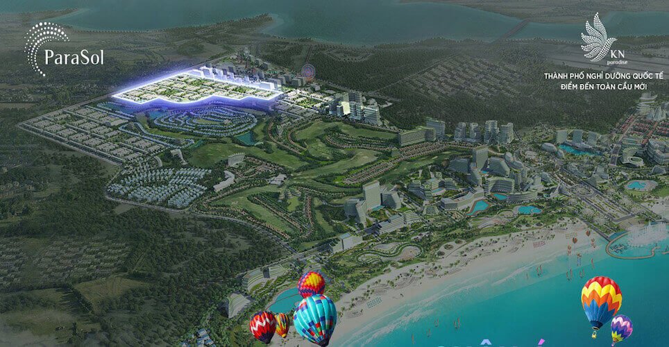 KN Paradise Cam Ranh - Vị trí phân khu Parasol Cam Ranh