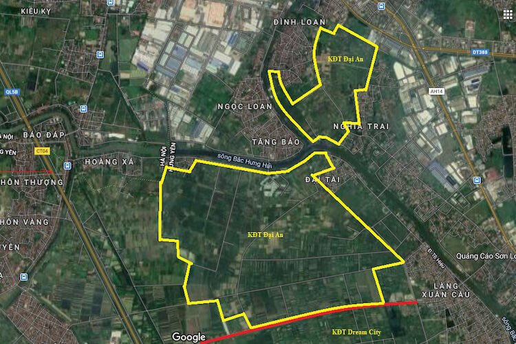 Quy hoạch Văn Giang Hưng Yên: Vị trí hai dự án Vinhomes Dream City và khu đô thị Đại An Quy hoạch Văn Giang Hưng Yên: Vị trí hai dự án Vinhomes Dream City và khu đô thị Đại An