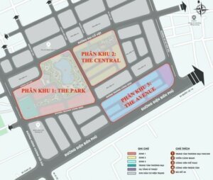 Vincom Shophouse Royal Park Quảng Trị - 3 phân khu dự án Vincom Royal Park