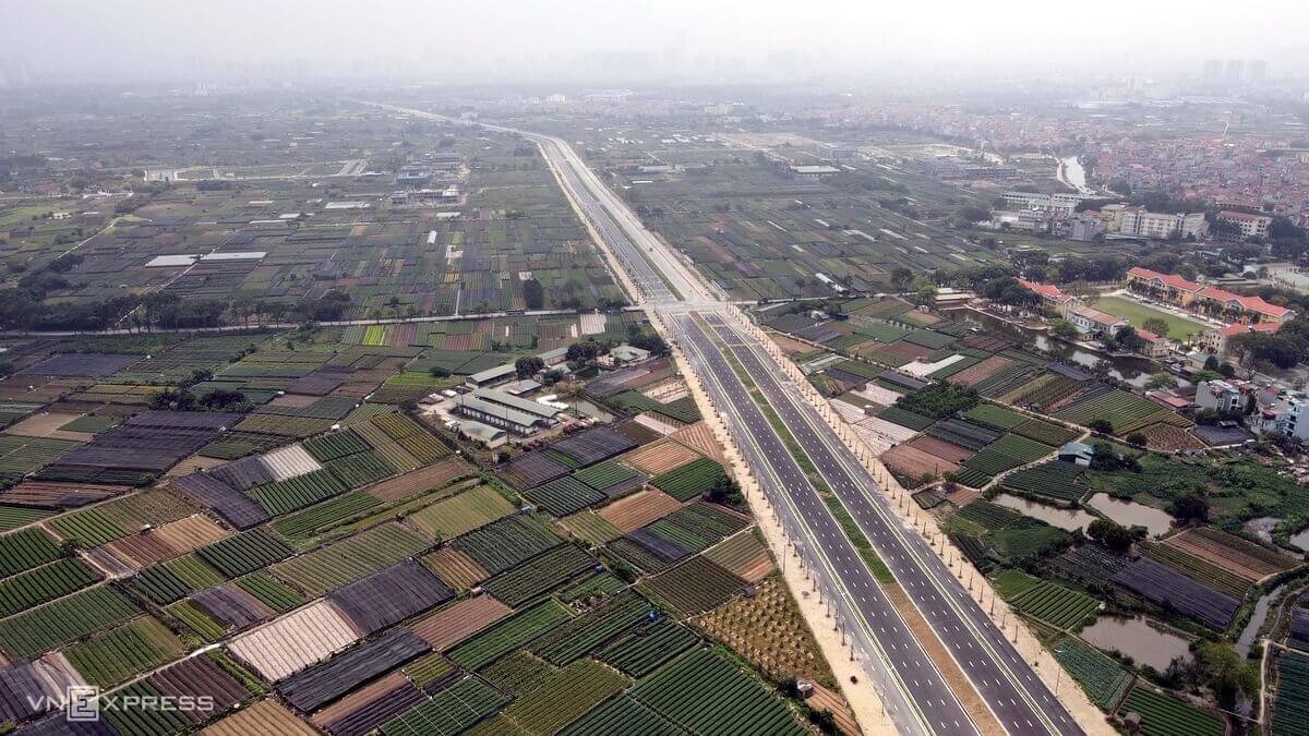 Đại lộ Tây Thăng Long - Tuyến đường đại lộ đoạn 4 đã được thông xe