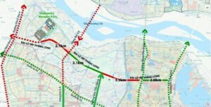 Đại lộ Tây Thăng Long - Toàn cảnh tuyến đại lộ Tây Thăng Long đi qua dự án Vinhomes Đan Phượng