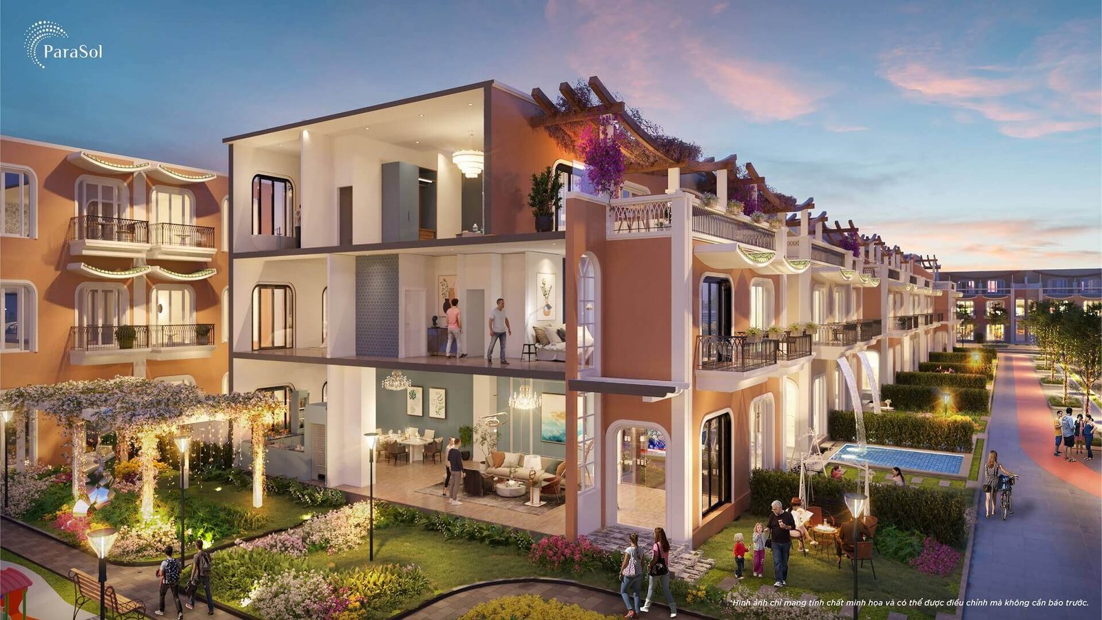 Para Sol Cam Ranh được xây dựng thành 5 phân kỳ với những nét đặc trưng khác nhau