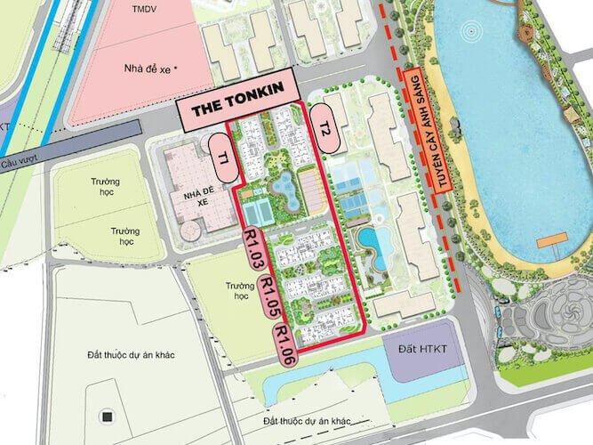 Vị trí toà TK1 chung cư Vinhomes Smart City