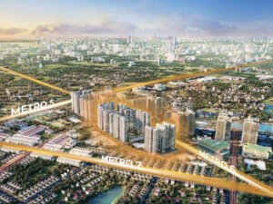 Vin Smart City được cộng đồng quốc tế đánh giá cao nhờ vị trí đắt giá, giao với nhiều tuyến đường huyết mạch ở Hà Nội