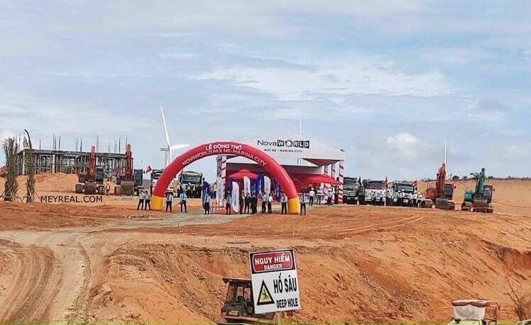Novaworld Mũi Né - hình ảnh khởi công dự án.