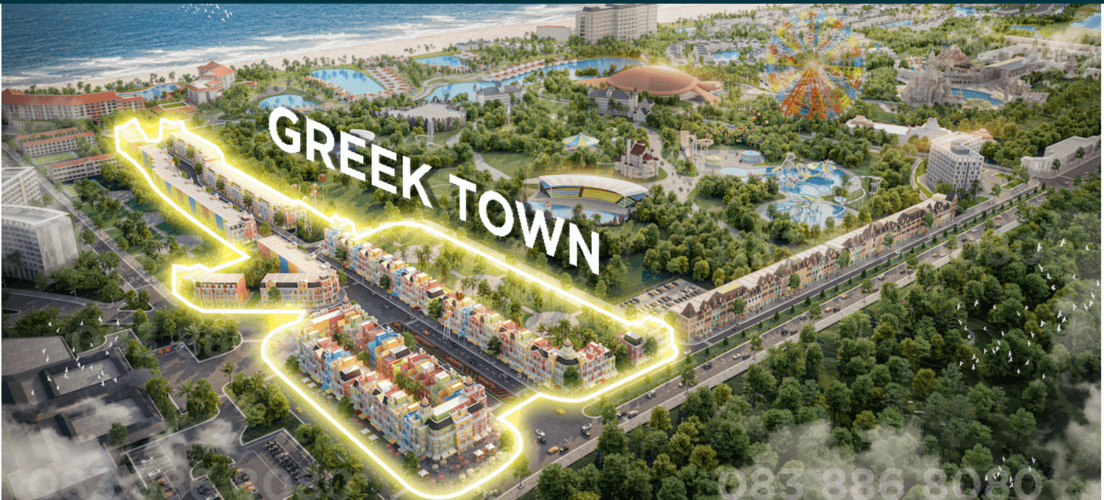 Shophouse Vinpearl Phú Quốc phân khu Greek Town.