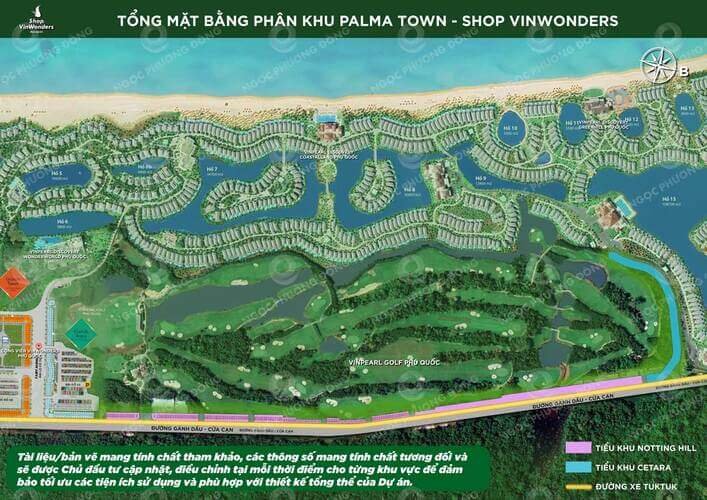 Shophouse Vinpearl Phú Quốc phân khu Palm Town.