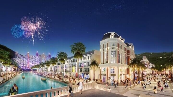 Merry Land Hải Giang - Phối cảnh tổng quan sản phẩm bizhouse Canal District.