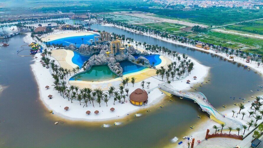 Phân khu Chà Là Vinhomes Hưng Yên - Khu công viên nước trong lòng dự án. Phân khu Chà Là Vinhomes Hưng Yên - Khu công viên nước trong lòng dự án.