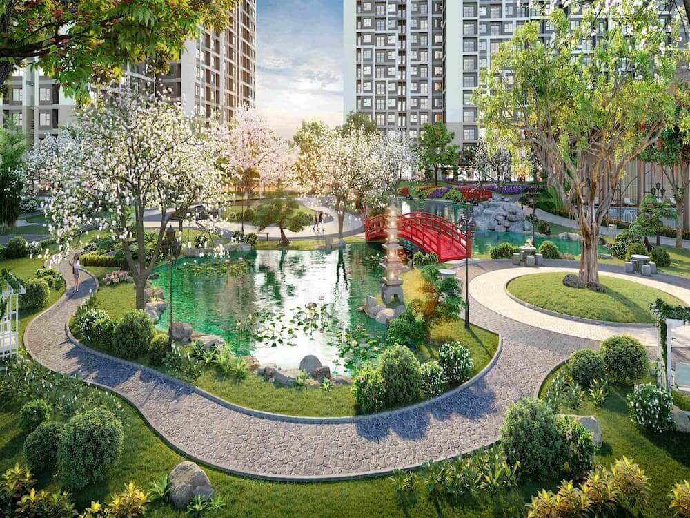 SA3 The Sakura Vinhomes Smart City - Cảnh quan đậm phong cách Nhật tại nội khu The Sakura SA3