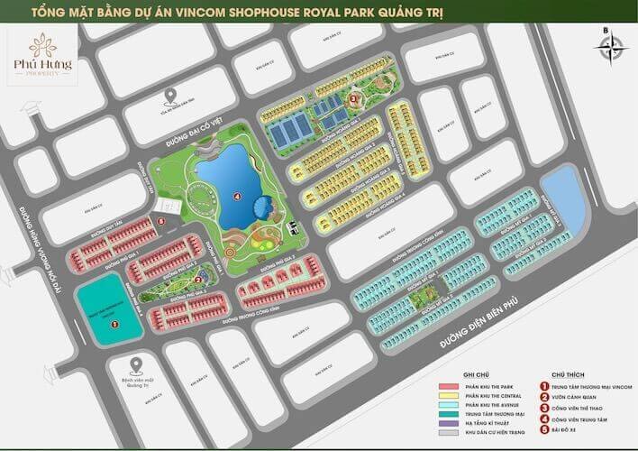 Mặt bằng dự án Vin Quảng Trị