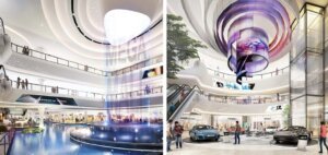 Vincom Mega Mall Smart City - Thác nước công nghệ 360 độ độc đáo